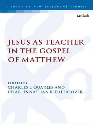 cover image of Jesus as Teacher in the Gospel of Matthew